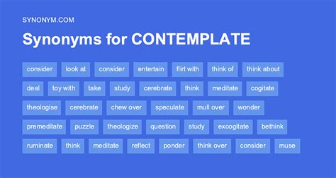 antonyms of contemplate|synonym for the word contemplate.